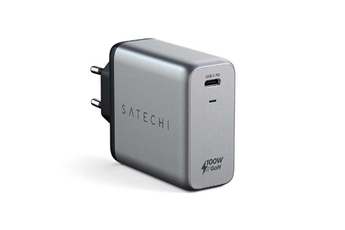 Chargeur et câble d'alimentation PC Satechi Chargeur Secteur 100W Gris