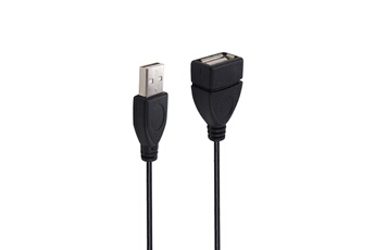 Accsup - RALLONGE USB-A MALE VERS USB- A FEMELLE 1,8M NOIRE