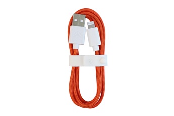 Citroen - Cables USB Citroen AMI cable USB A vers Lightning Orange