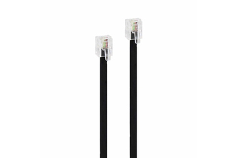 Câble téléphone Accsup RJ11 vers RJ45 3 m Noir - Câbles ADSL - Achat & prix