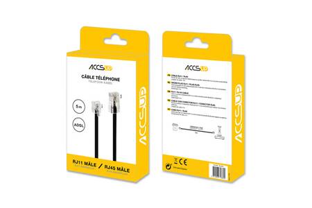 5M ADSL nternet Broadband RJ11 to RJ-11 Cable Lead - 5 Metre Long