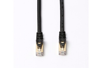 Diffusion - CABLE RJ45 DROIT CAT8 S/STP  10M NOIR