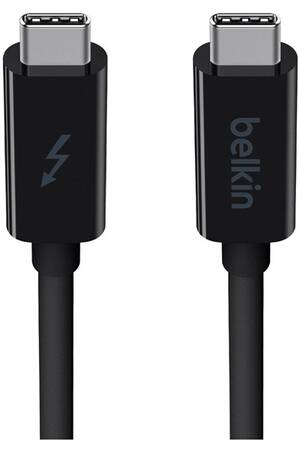 Connectique Informatique Belkin Cordon Usb C Thunderbolt Vers Usb C Thunderbolt Noir 0 9m Darty