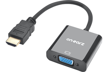 Câbles vidéo Onearz Mobile Gear Adaptateur HDMI Mâle vers VGA Femelle Noir