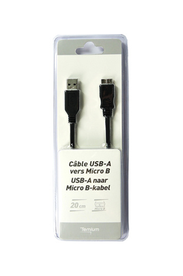 Câble USB vers MICRO USB - 20 CM