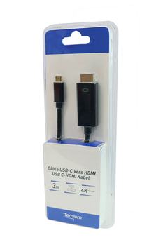 Connectique informatique Temium CABLE USBC-HDMI 3M