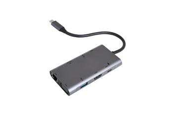 Accsup - HUB USB-C 9 EN 1 100W GRIS ANTHRACITE