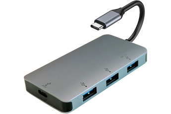 Hub USB Itworks HUB USB-C 4 EN 1 GRIS SIDERAL