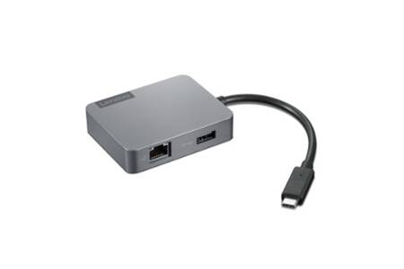 Hub USB Lenovo HUB USB-C 4 EN 1 VERS USB-A / RJ45 / VGA / HDMI