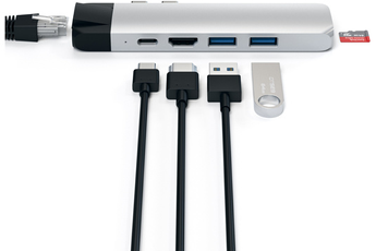 Hub USB Satechi HUB USB-C 6 EN 1 SILVER