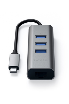 Hub USB Satechi HUB USB-C 4 EN 1 GRIS SIDERAL