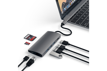 Chrono - Hub USB C, station d'accueil 8 en 1 adaptateur multiport