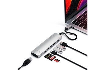 Satechi - HUB USB C 7 EN 1 SILVER