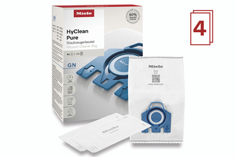 Sac aspirateur Miele HyClean Pure GN 80% matieres recyclees X4 Sacs