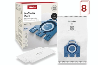 Miele - PACK XL HYCLEAN PURE GN 80% MATIERES RECYCLEES X8 SACS