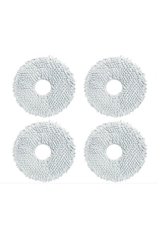 4 serpillères / Adaptées pour les aspirateurs Robots Dreame / Compatibilité : L10S ULTRA GEN2/L40 ULTRA/L10 PRIME/X50 UC NOIR/L10S PRO ULTRA HEAT/X50 UC BLANC/L50 PRO ULTRA/X40 ULTRA COMPLET BL/X50 MASTER/X40 MASTER/L10SPLUS/L10S ULTRA/L20 ULTRA / Blanc