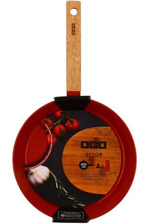 OGO LIVING - Casserole Ector 16cm En Aluminium Kaki Avec Manche En Bois