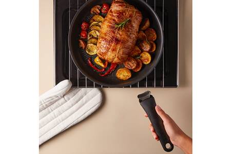 Tefal Ingenio Eco Resist Wok-Pfanne 28 Cm – Ohne Griff, Für Alle Herde (auch Induktion), Antihaftbeschichtet