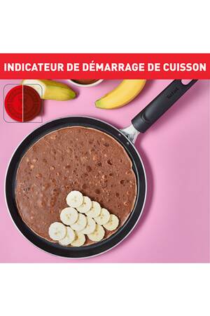 TEFAL Crèpiere 25cm TFI Daily Expert Rouge