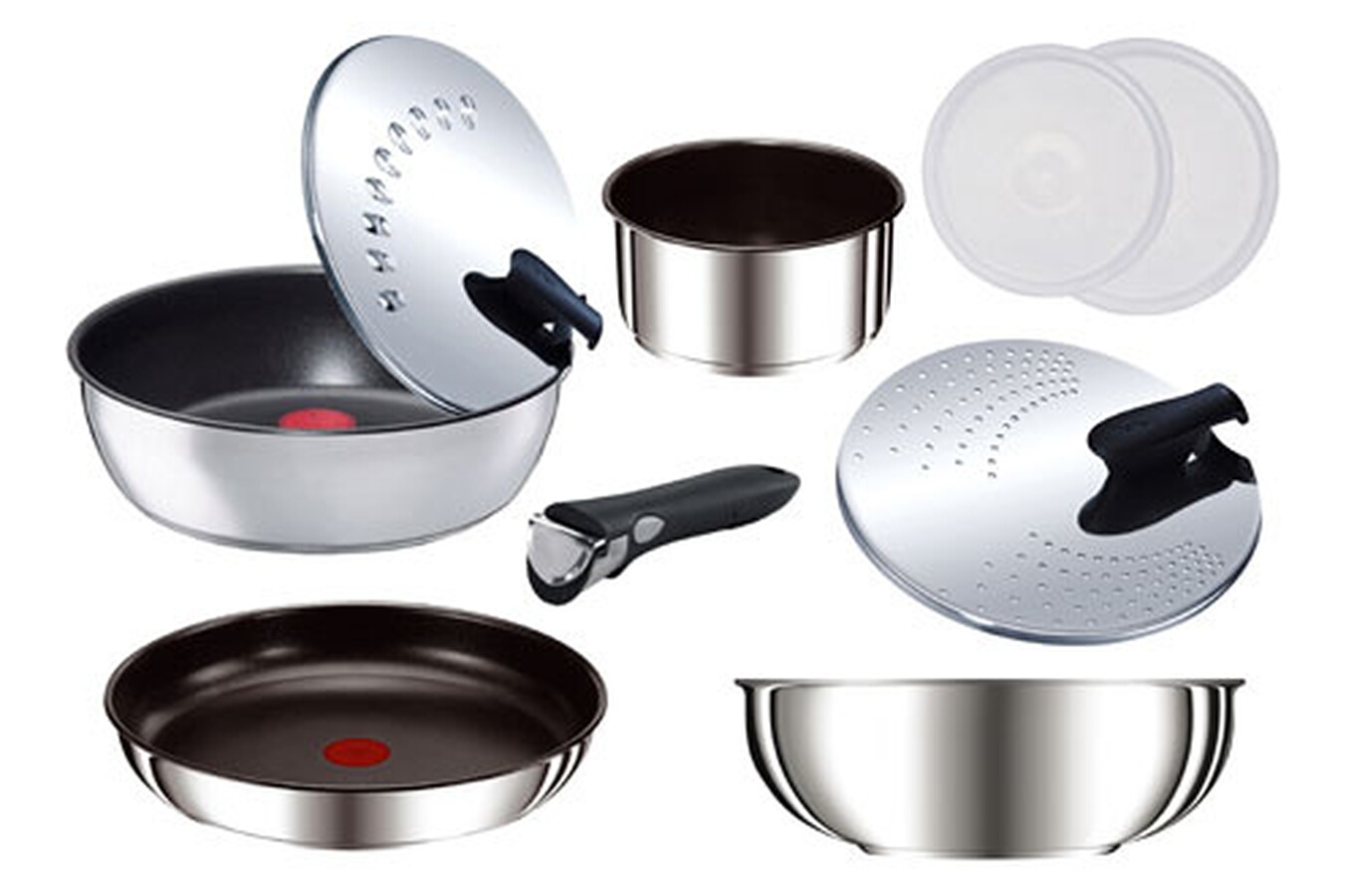 Tefal Ingenio Inox Induction Remc Homes Good Tefal Ingenio Inox Induction 3 Poele Sauteuse Set 9 Pieces