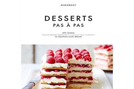 Livre de cuisine Marabout DESSERTS PAS A PAS