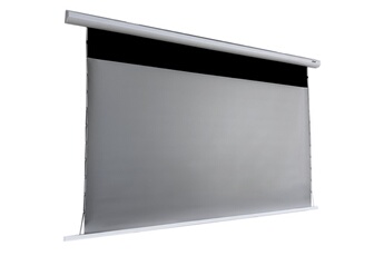 Oray - Ecran motorise HCM4 tensionne : Serie 3 ALR Format image 112 x 200cmSurface grise ALRLivre avec telecommande.