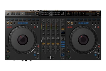 Contrôleur DJ à 4 voies compatible à la fois avec rekordbox et avec Serato DJ Pro. / Groove Circuit, la nouvelle fonction permettant de manipuler librement les parties de batterie / Disposition basée sur les derniers équipements DJ de référence des clubs / Grâce à la fonction Groove Circuit, vous pouvez facilement créer des remixes en appuyant simplement sur les boutons dédiés