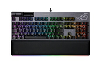 Clavier mécanique gaming ROG Strix Flare II Animate avec écran LED AniMe MatrixT / Repose-poignet détachable avec diffuseur de lumière / Taux d'échantillonnage de 8000 Hz / switches mécaniques ROG NX ou switches Cherry MX - Commutateurs interchangeablesClavier mécanique gaming ROG Strix Flare II Animate avec écran LED AniMe MatrixT / Repose-poignet détachable avec diffuseur de lumière / Taux d'échantillonnage de 8000 Hz / switches mécaniques ROG NX ou switches Cherry MX - Commutateurs interchangeables