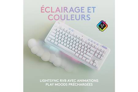 Pieds De Remplacement Pour Clavier Logitech G713 - Neufs, Blancs, Référence YU0077, Fabriqué En France