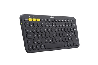 Clavier Bluetooth compact / Compatible PC, Mac, Smartphone, tablette ou tout appareil compatible Bluetooth / Possibilité d'effectuer des saisies et de basculer entre 3 dispositifs BluetoothClavier Bluetooth compact / Compatible PC, Mac, Smartphone, tablette ou tout appareil compatible Bluetooth / Possibilité d'effectuer des saisies et de basculer entre 3 dispositifs Bluetooth