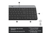 Logitech Ensemble clavier et souris sans fil Logitech MK470 noir Ultra Fin photo 6