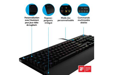 Logitech G213 Prodigy, Clavier Gaming, Eclairage RVB LIGHTSYNC+Logitech G432 Casque Gamer Filaire, Son 7.1 Surround, DTS Headphone