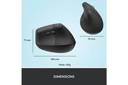 Logitch Lift for Businss souris Gauch RF sans fil Blutooth Optiqu 4000 DPI au millur prix