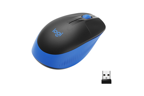 Souris Logitech sans fil ergonomique M190 récepteur USB - Bleu - 910-005907