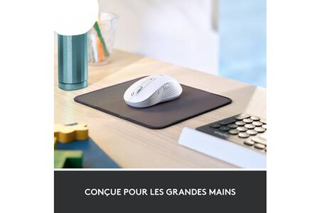 Souris Sans Fil Logitech Signature M650 L - Grand Format, Clics Silencieux, Autonomie 2 Ans - Bluetooth/USB