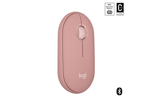 Souris Bluetooth Pebble Mouse 2 M350 - Rose LOGITECH à Prix Carrefour