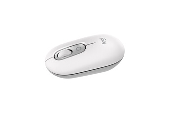 Logitech - POP Mouse Bluetooth sans fil compacte et portable - Blanc casse