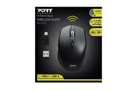 Souris Port Designs SOURIS SANS FIL ET SILENCIEUSE | Darty