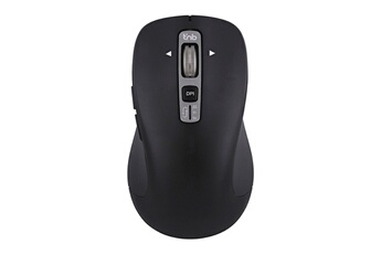 Souris sans fil avec molette débrayée INFINITE - Fonctionnalité scroll latéral / Bluetooth et Plug & Play avec dongle USB-A - DPI : 1000 - 1600 - 2400 - 3200 - 2 boutons raccourcis sur le côté (page précédente / suivante / Mode de veille automatique / Alimentation : 2 piles AA fournies - Connectivité : sans fil - 6 boutons - Coul. noir