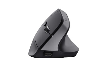 Forme verticale ergonomique avec angle optimal de 57° / Repose-pouce confortable pour réduire les tensions au niveau du bras et du poignet / Connexion multi-appareils via un récepteur micro USB et 2x Bluetooth® / Batterie rechargeable intégrée et câble de charge USB inclus