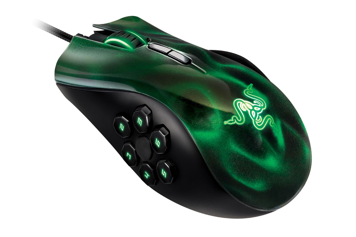 Souris gamer Razer NAGA HEX verte (1401378) Darty