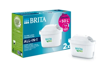 BRITA Pack de 4 cartouches filtrantes MAXTRA PRO All-in-1 - Nouveau MAXTRA  +, Plus - réduit certains pesticides, herbicides et résidus médicamenteux,  le chlore, le tartre et certains métaux : : Cuisine et Maison