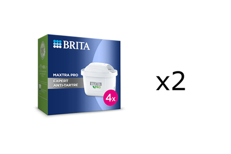 Cartouche filtre à eau Brita PACK 8 MAXTRA EXPERT ANTI TARTRE