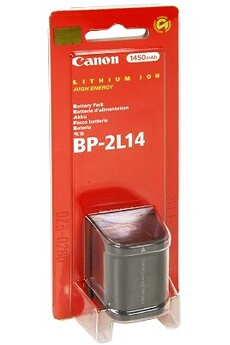 CANON  BP-2L14 - Batterie de cam&eacute;scope Li-Ion 1450 mAh - pour  ZR200, ZR300, ZR400, ZR500, ZR600, ZR700, ZR800, ZR830, ZR850, ZR900, ZR930, ZR960