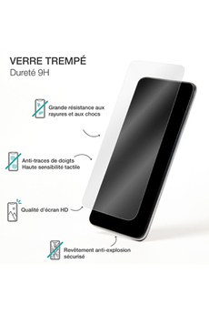Protection d'écran pour smartphone Bbc Verre trempe 2,5D pour Samsung Galaxy A05s + SmartFrame