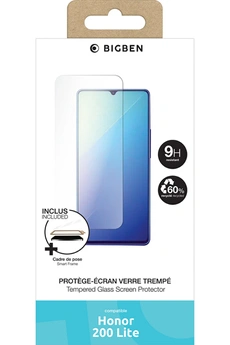 BBC - Protection d'écran en verre trempé pour Honor 200 Lite GRS + SmartFrame