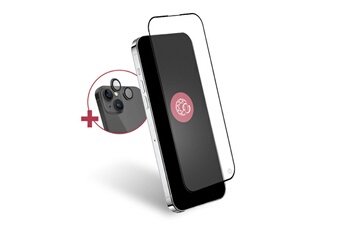 Protection d'écran pour smartphone Forceglass Pack caméra lens + verre trempé iPhone 15 Plus