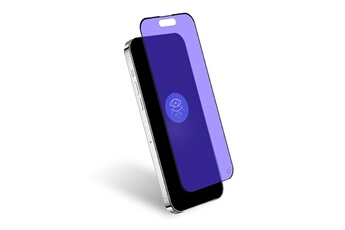 Protection d'écran pour smartphone Forceglass Verre trempé anti lumière bleue iPhone 15 Plus