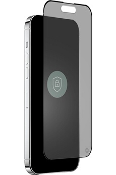 Protection d'écran pour smartphone Forceglass Verre trempé confidentiel iPhone 15 Plus
