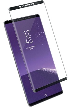Protection d'écran incurvée Forceglass en verre trempé noir pour Samsung Note 8 - Image 3